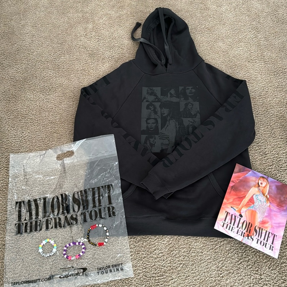 Taylor Swift Eras Tour Hoodie with Tour Locations